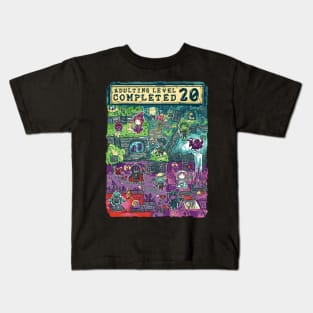 Adulting Level 20 Completed Birthday Gamer Kids T-Shirt